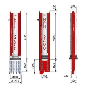 HPH2400e MARTILLO DE PILOTES HIDRÁULICO