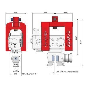 EMV 550 - VIBRADOR MONTADO EN EXCAVADORA
