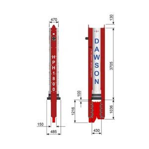 HPH1800e MARTILLO DE PILOTES HIDRÁULICO