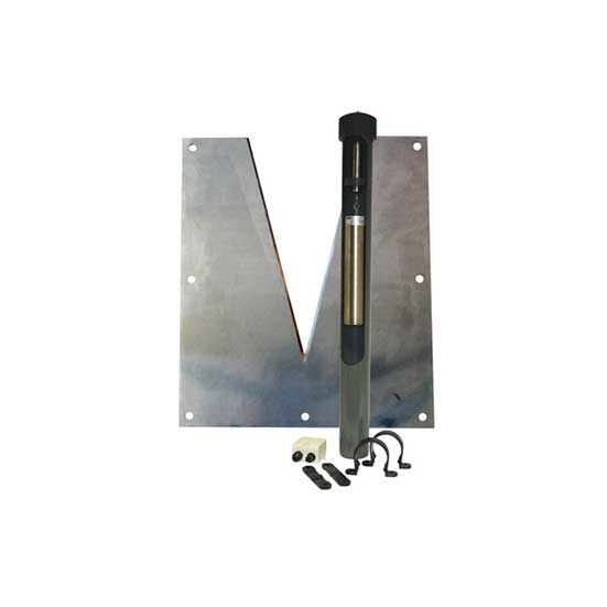 Monitor de vertedero con muesca en V