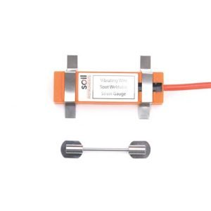 Galga extensométrica soldable por puntos de cuerda vibrante
